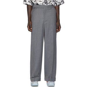 Eckhaus Latta Grey Pinstripe Sway Pant Trousers 27